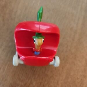 Vintage 1994 McDonald's The Busy World of Richard Scarry Lowly Worm Apple Car